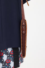Miu Miu Leather Officer Crossbody Bag