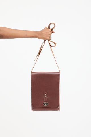 Miu Miu Leather Officer Crossbody Bag