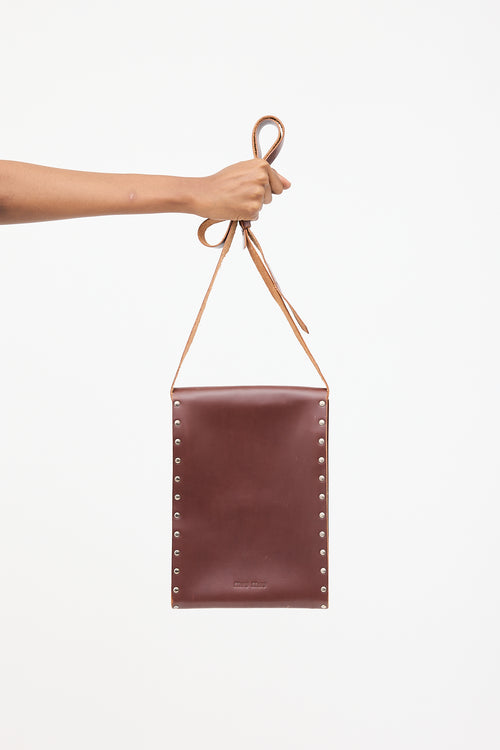 Miu Miu Leather Officer Crossbody Bag