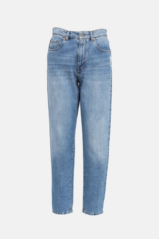 Miu Miu 2020 Floral Painted Jeans