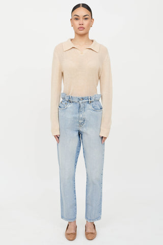 Miu Miu Paper Bag Logo Jeans
