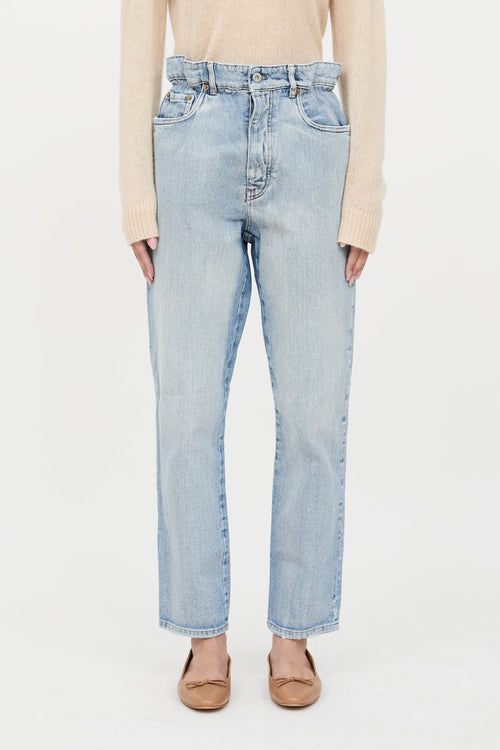 Miu Miu Paper Bag Logo Jeans