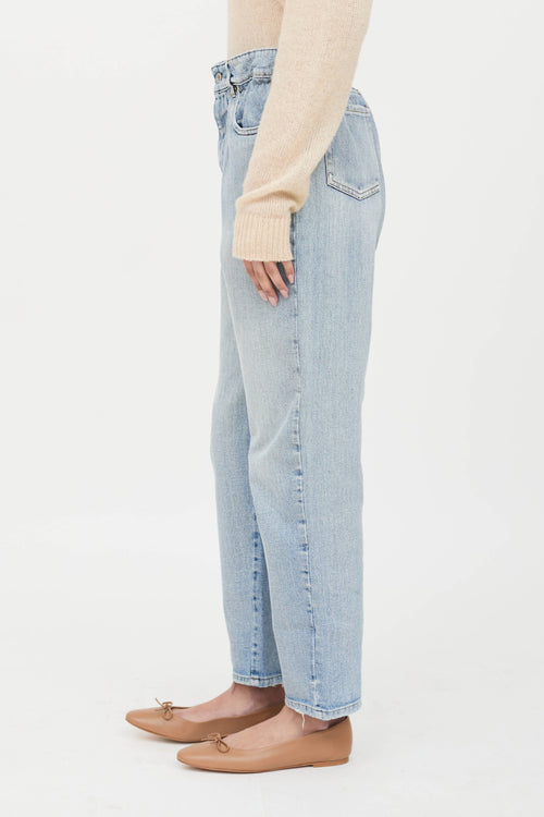 Miu Miu Paper Bag Logo Jeans