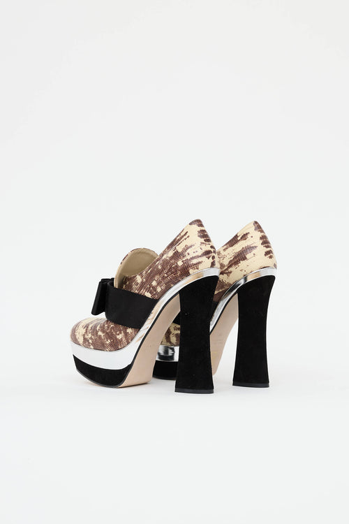 Miu Miu Bow Platform Pump