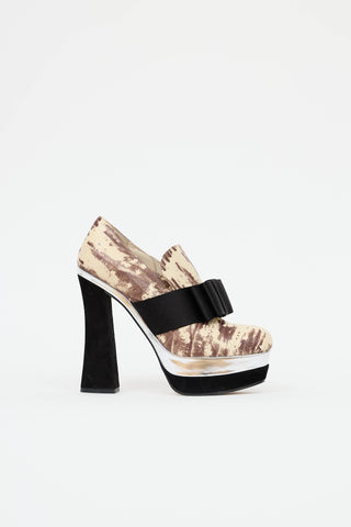 Miu Miu Bow Platform Pump