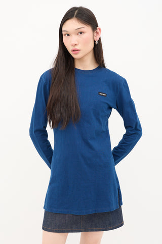 Miu Miu Logo Tab T-Shirt