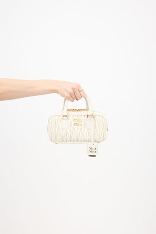 Miu Miu Matelasse Leather Arcadie Bag