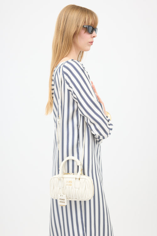 Miu Miu Matelasse Leather Mini Arcadie Bag