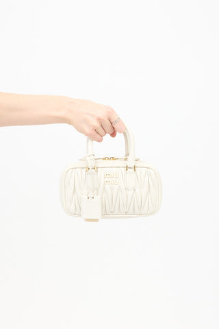 Matelasse Leather Mini Arcadie Bag