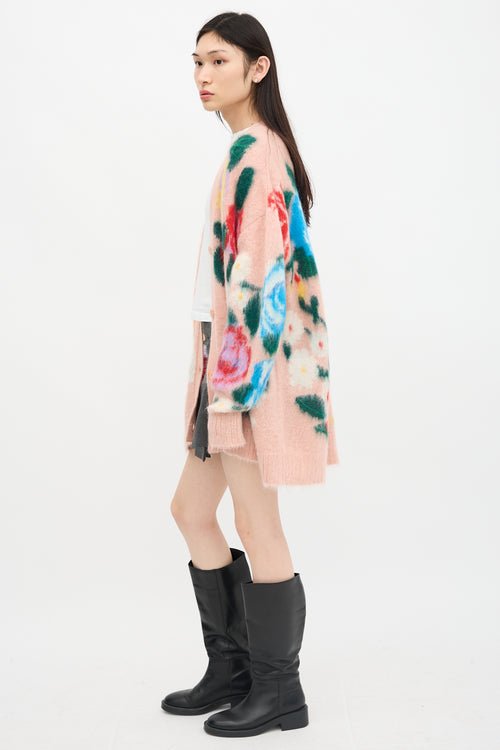 Miu Miu Mohair Floral Cardigan
