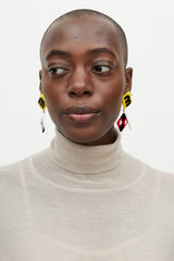 Miu Miu Resort 2018 Flag Earrings