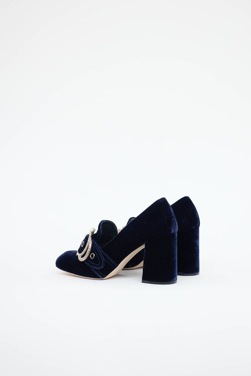 Miu Miu Pearl Buckle Pump
