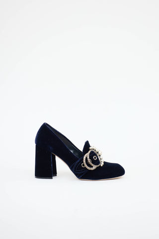 Miu Miu Pearl Buckle Pump