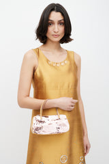 Miu Miu Orange & Pink Patent Sequin Bag