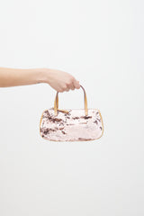 Miu Miu Orange & Pink Patent Sequin Bag