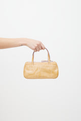 Miu Miu Orange & Pink Patent Sequin Bag