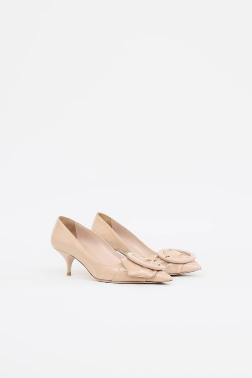 Miu Miu Patent Buckle Heel