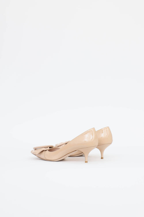 Miu Miu Patent Buckle Heel