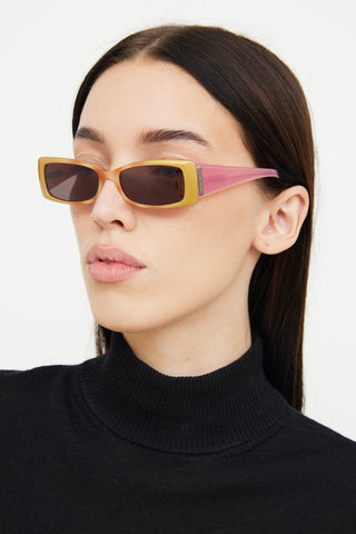 Miu Miu Pink & Gold SMU03D Sunglasses