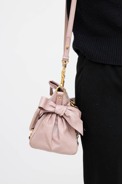 Miu Miu Vitello Lux Bow Bag