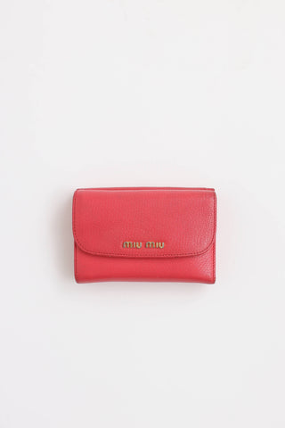 Miu Miu Madras Compact Wallet
