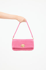 Miu Miu Matelasse Leather Crystal Bag