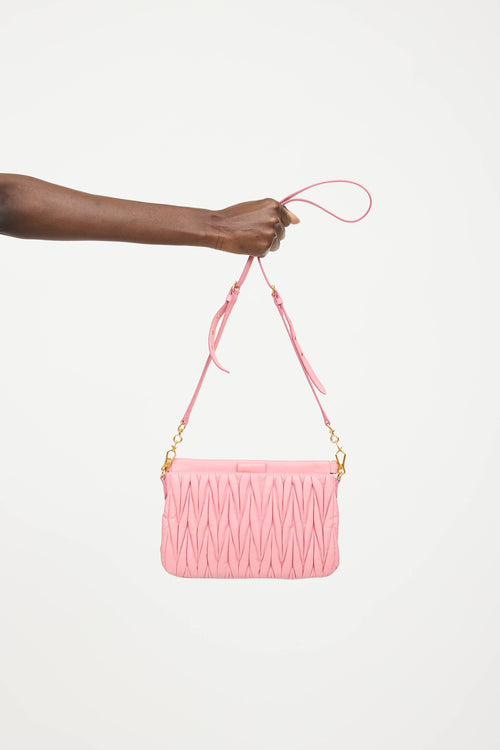 Miu Miu Matelasse Pleated Crossbody Bag