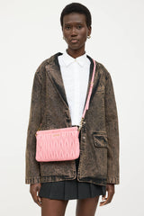 Miu Miu Matelasse Pleated Crossbody Bag