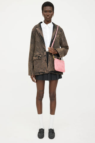 Miu Miu Matelasse Pleated Crossbody Bag