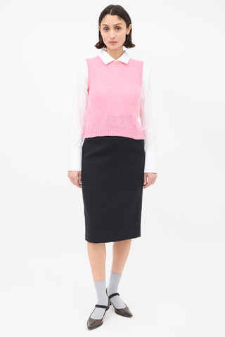 Miu Miu Pink Wool Sweater Vest