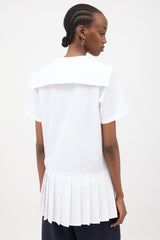 Miu Miu Poplin Sailor Mini Dress