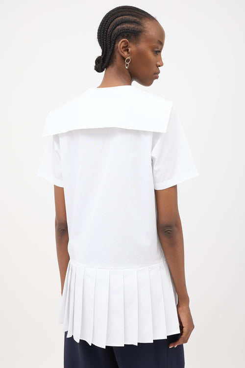 Miu Miu Poplin Sailor Mini Dress