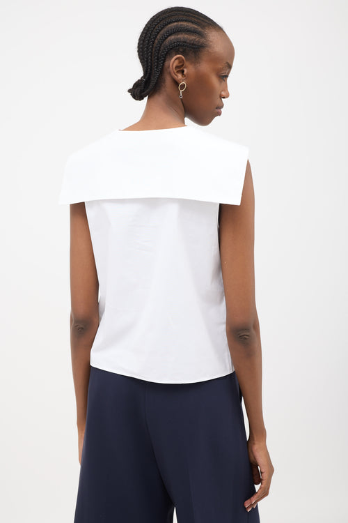 Miu Miu Poplin Sailor Top