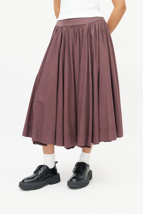 Miu Miu Purple Full Skirt