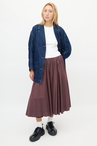 Miu Miu Purple Full Skirt