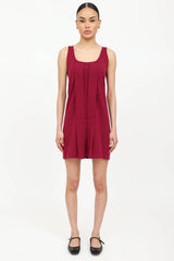 Miu Miu Pleated Sleeveless Dress
