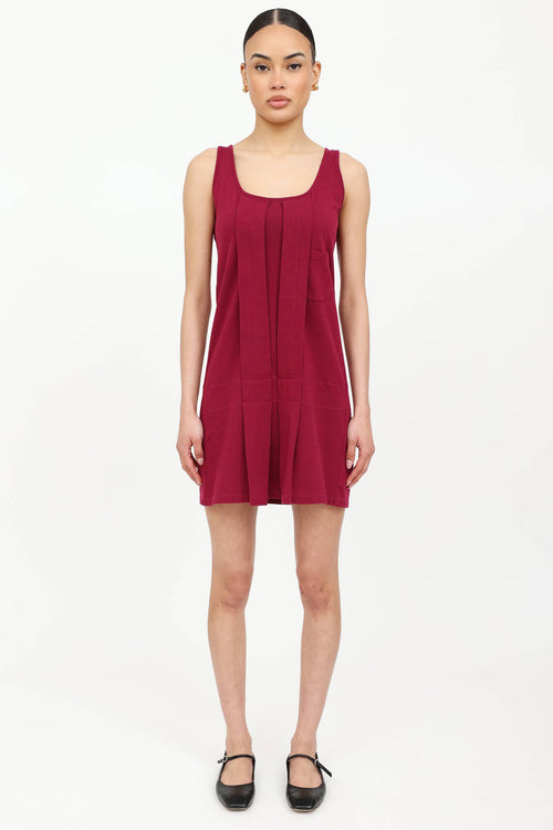 Miu Miu Pleated Sleeveless Dress