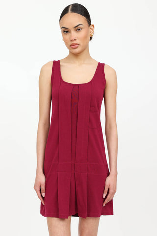 Miu Miu Pleated Sleeveless Dress