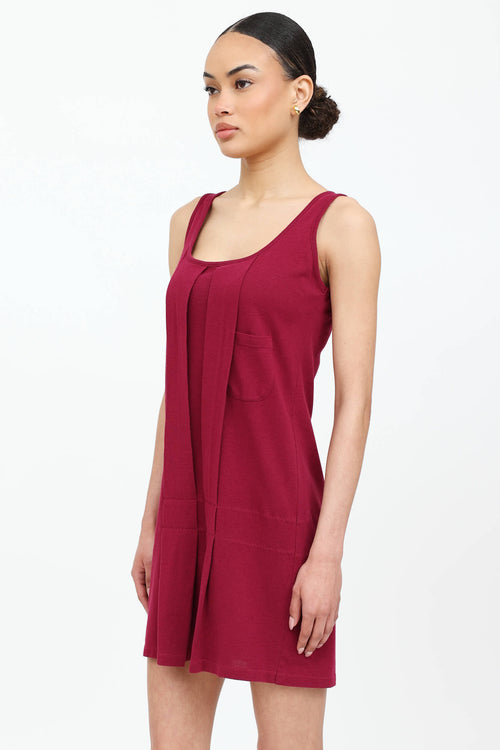 Miu Miu Pleated Sleeveless Dress
