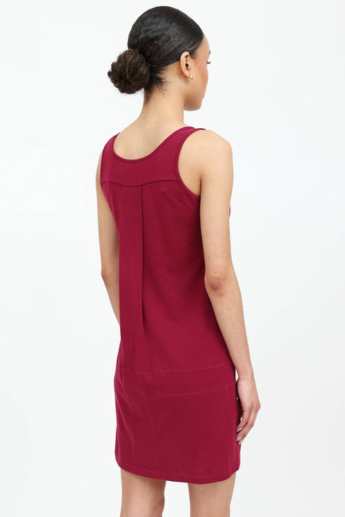 Miu Miu Pleated Sleeveless Dress