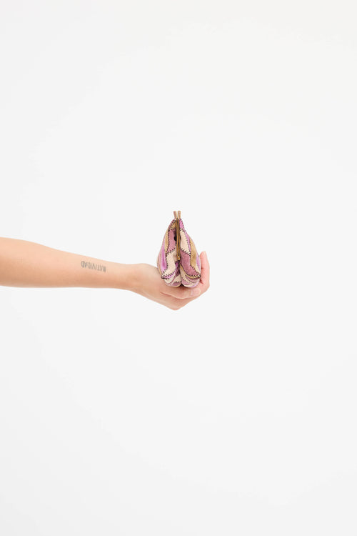 Miu Miu Suede Chevron Clutch