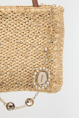 Miu Miu Raffia & Crystal Bag