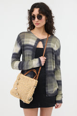 Miu Miu Raffia & Crystal Bag