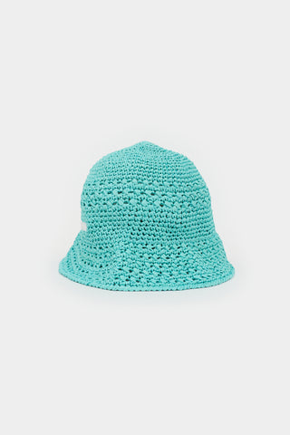 Miu Miu Raffia Logo Bucket Hat