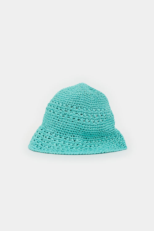 Miu Miu Raffia Logo Bucket Hat