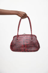 Miu Miu // Red & Black Textured Leather Bag – VSP Consignment