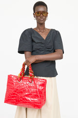 Miu Miu Patent Leather Tote Bag
