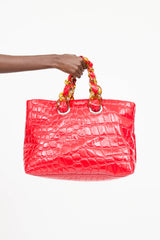 Miu Miu Patent Leather Tote Bag