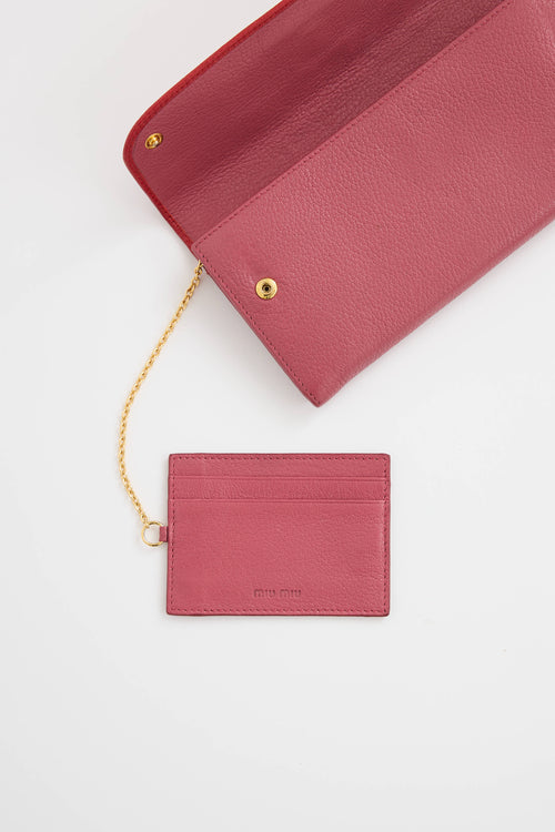 Miu Miu Bow Long Wallet