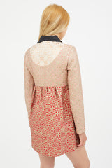 Miu Miu Red & Multicolour Metallic Brocade Jacket
